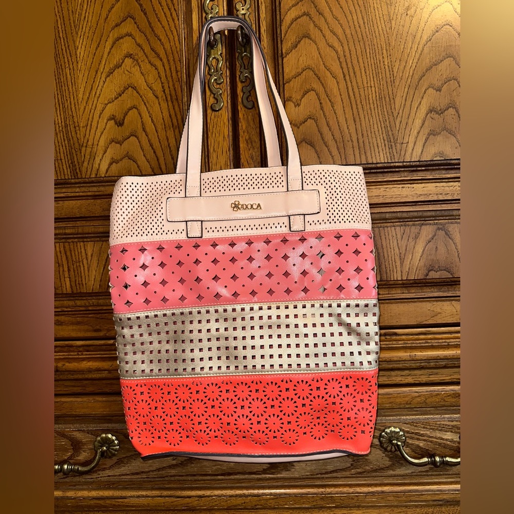 Doca leather tote bag